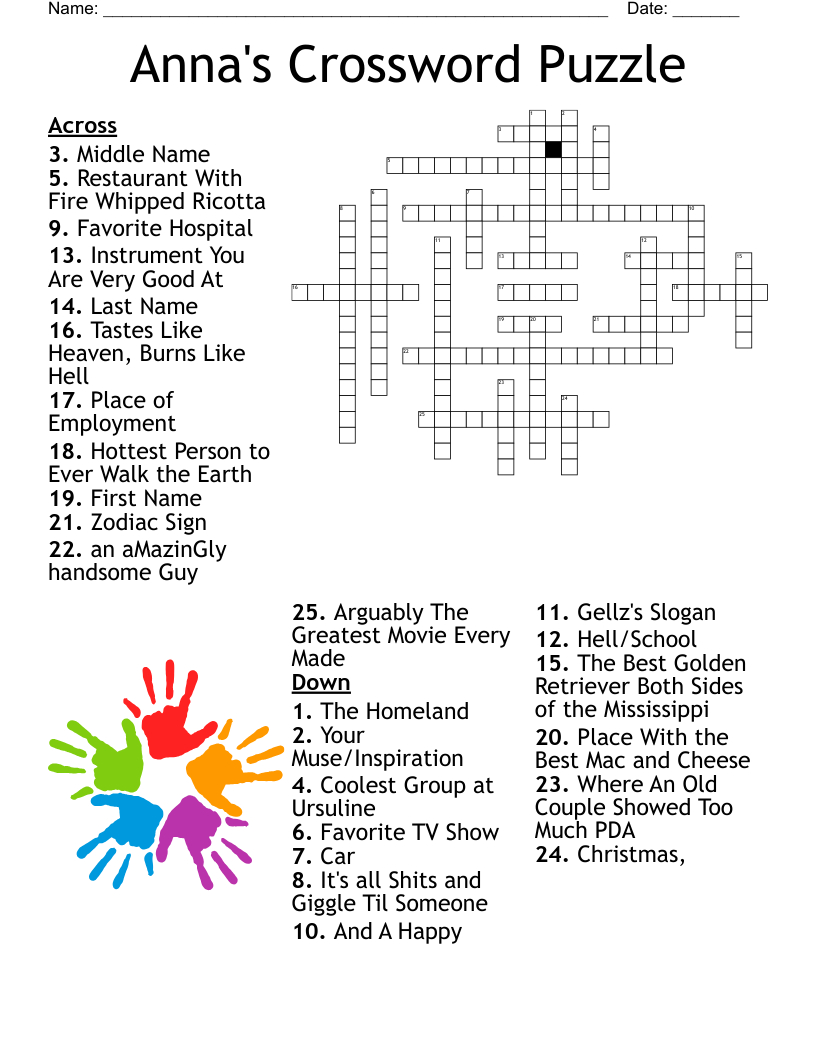 annas crossword puzzle wordmint throughout last christmas group crossword Anna'S Crossword Puzzle - Wordmint throughout Last Christmas Group Crossword