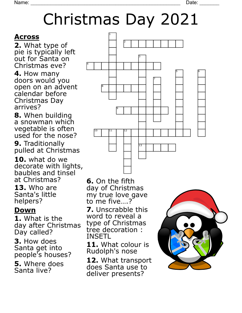 big christmas crossword puzzle wordmint throughout easy christmas crosswords printable Big Christmas Crossword Puzzle! - Wordmint throughout Easy Christmas Crosswords Printable