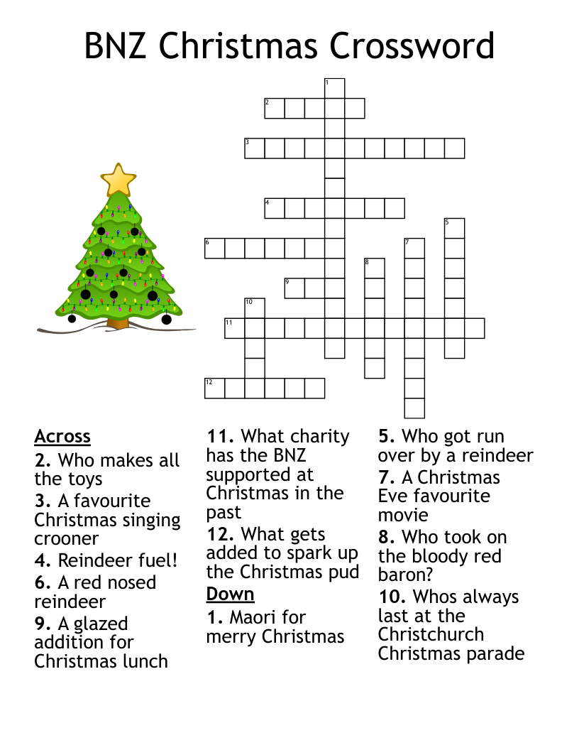 bnz christmas crossword wordmint pertaining to after christmas event crossword clue Bnz Christmas Crossword - Wordmint pertaining to After Christmas Event Crossword Clue