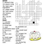 Cake Decorating Crossword   Wordmint Intended For Christmas Cake Crossword Clue