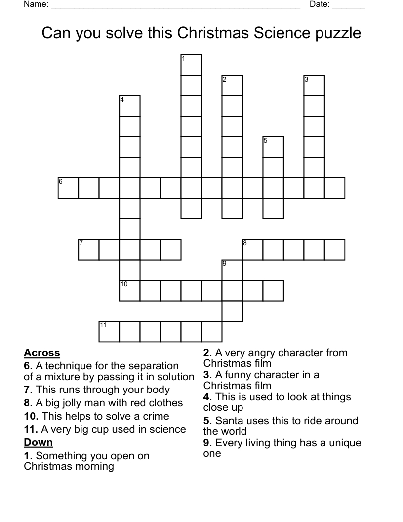 can you solve this christmas science puzzle crossword wordmint in the science of christmas crossword answers Can You Solve This Christmas Science Puzzle Crossword - Wordmint in The Science of Christmas Crossword Answers