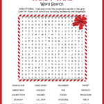 Candy Cane Word Search   Christmas Puzzles For Source Of Some Halloween And Christmas Traditions Crossword Clue