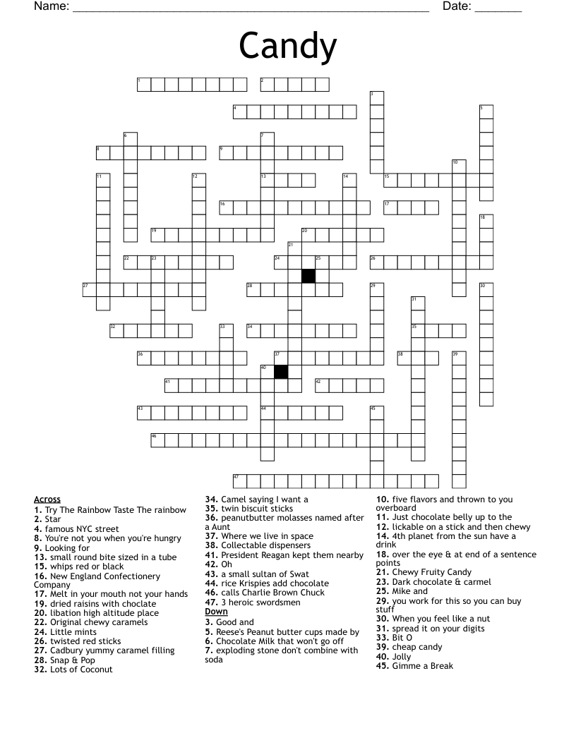 candy crossword wordmint in bit of christmas candy crossword Candy Crossword - Wordmint in Bit Of Christmas Candy Crossword
