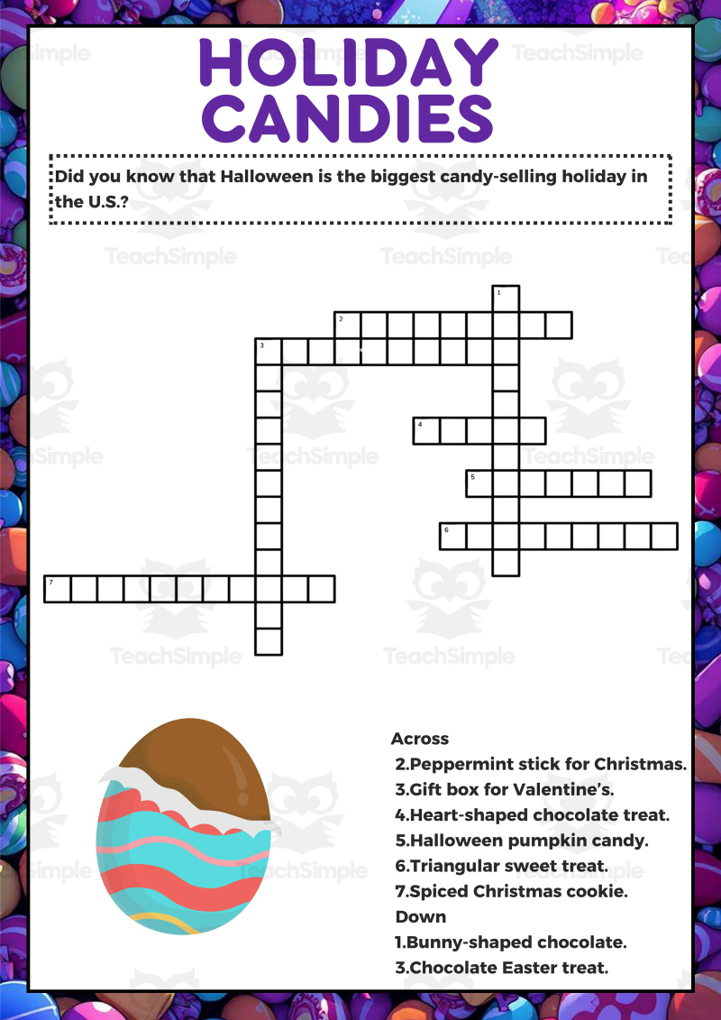 candy crosswords pdfteach simple regarding christmas candy shape crossword Candy Crosswords (Pdf)Teach Simple regarding Christmas Candy Shape Crossword