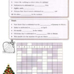 Celebrations Around The World …: English Esl Worksheets Pdf & Doc Throughout Christmas Around The World Crossword