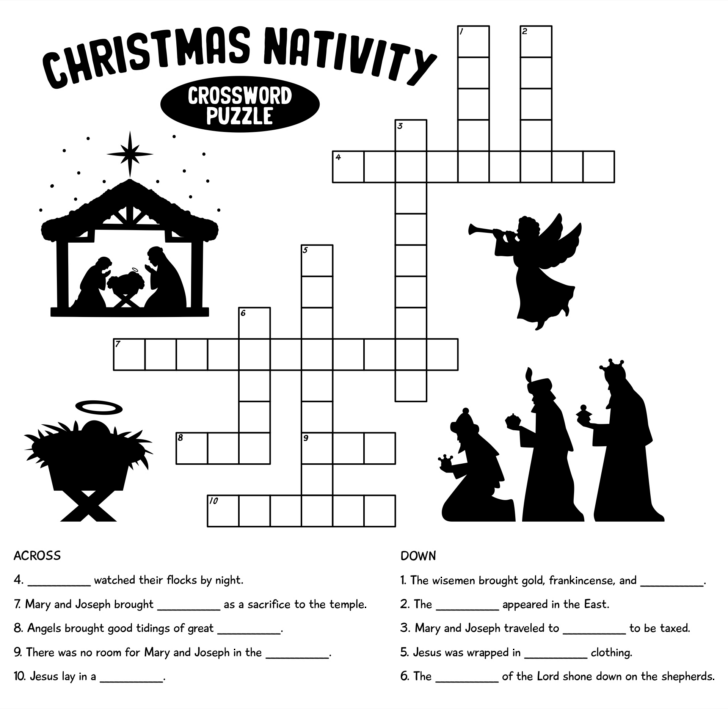 Religious Christmas Crossword Puzzle to Print Religious Christmas Crossword Puzzle to Print