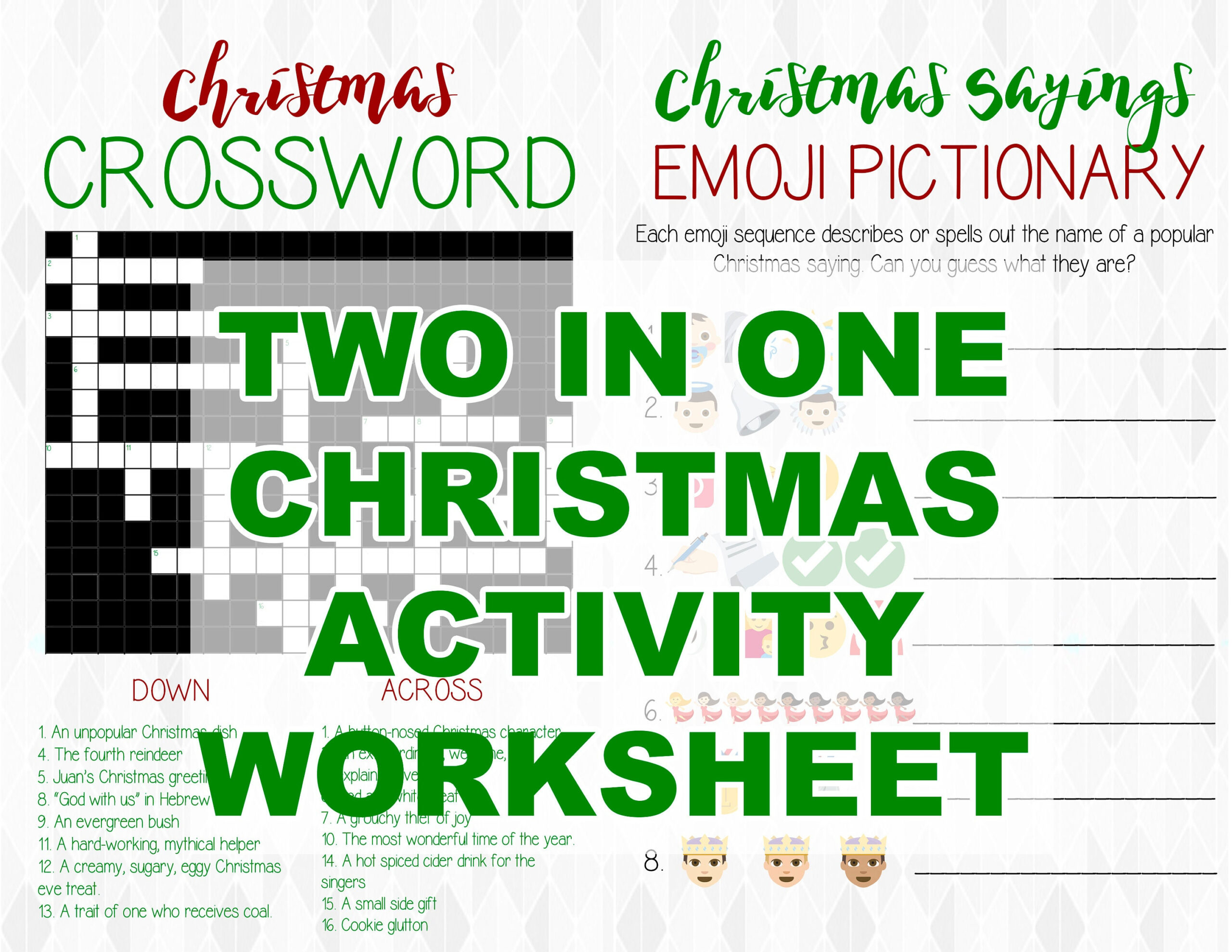 Christmas Activity Sheet For Children, Fun Christmas Activity with regard to Eggy Christmas Drink Crossword