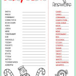Christmas Candy Canes Word Scramble   Puzzlesandplans With Bit Of Christmas Candy Crossword