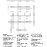 Christmas Carol Crossword Puzzle   Wordmint For We Need A Little Christmas Musical Crossword