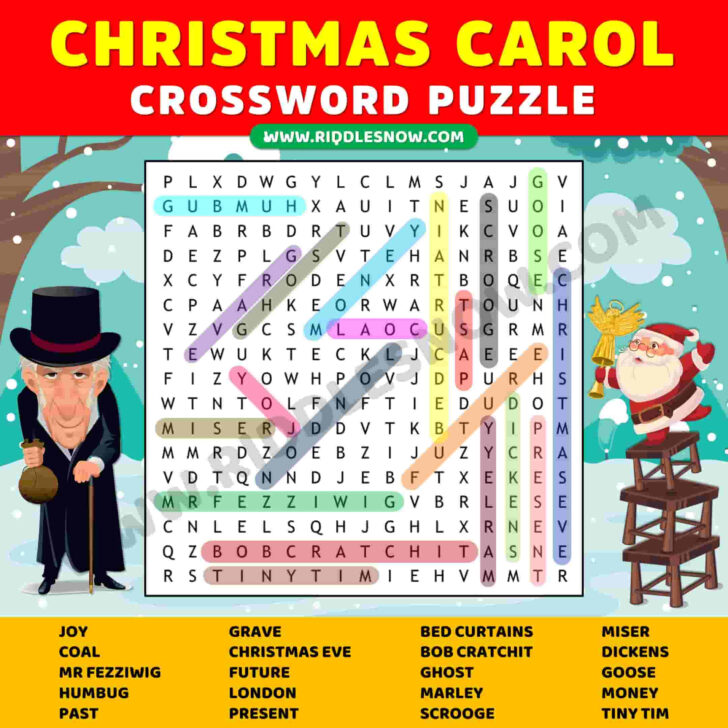 A Christmas Carol Crossword Answer Key