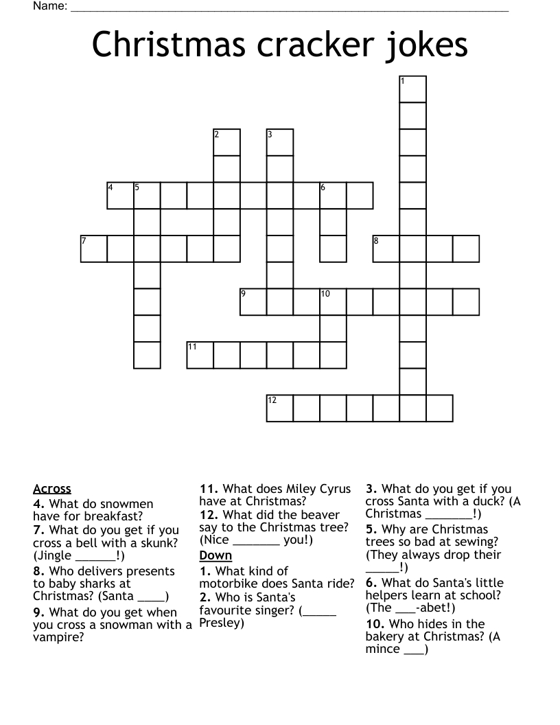 christmas cracker jokes crossword wordmint within christmas singers crossword clue Christmas Cracker Jokes Crossword - Wordmint within Christmas Singers Crossword Clue
