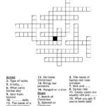 Christmas Cross Word Puzzle   Wordmint Within He Hates Christmas Crossword