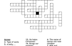 Christmas Cross Word Puzzle - Wordmint within He Hates Christmas Crossword