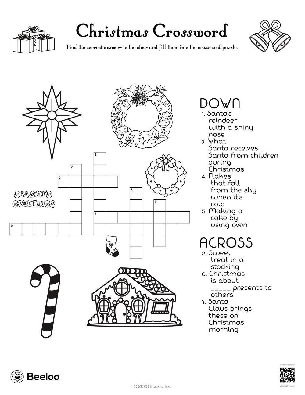 christmas crossword beeloo printable crafts and activities for kids regarding some christmas cakes crossword clue Christmas Crossword • Beeloo Printable Crafts And Activities For Kids regarding Some Christmas Cakes Crossword Clue