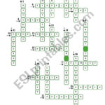 Christmas Crossword   Esl Worksheettecus For Christmas Words Crossword Answer Key