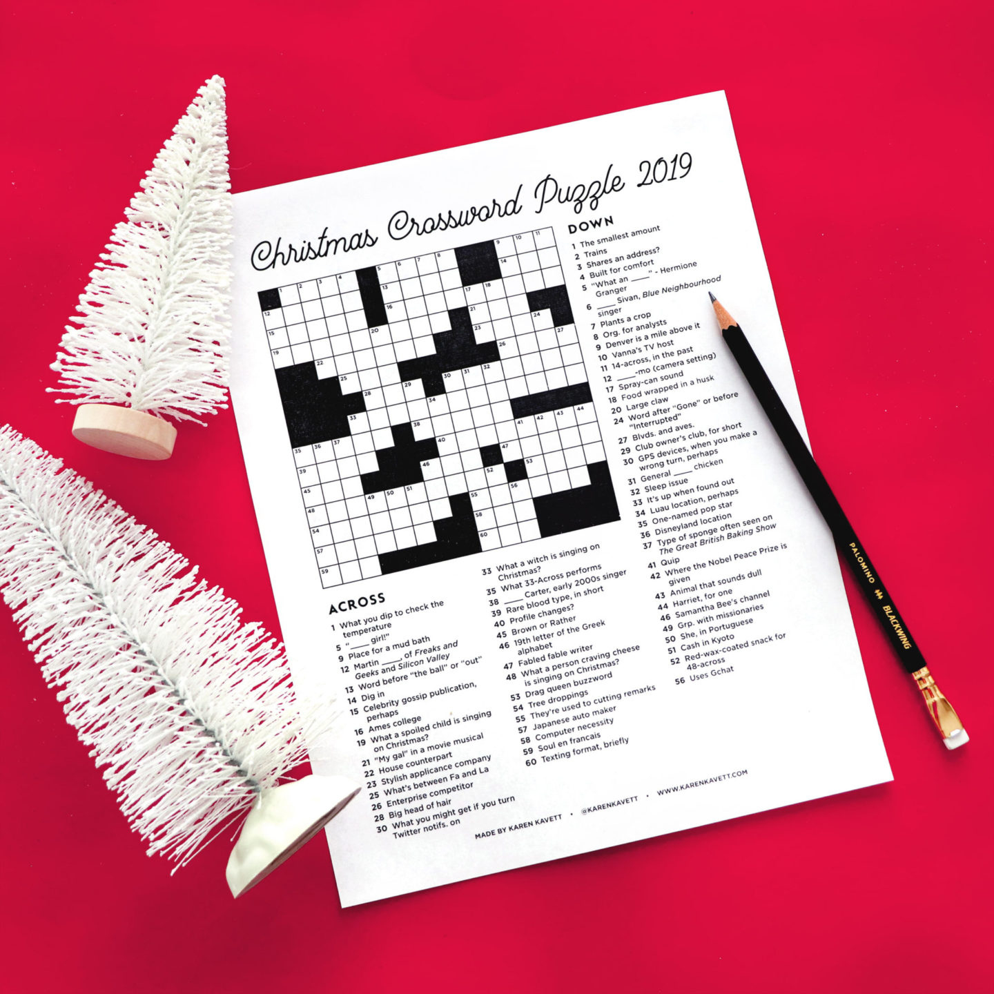 christmas crossword puzzle 2019 karen kavett intended for la christmas setting crossword clue Christmas Crossword Puzzle 2019 - Karen Kavett intended for La Christmas Setting Crossword Clue