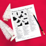 Christmas Crossword Puzzle 2019   Karen Kavett With La Christmas Setting Crossword