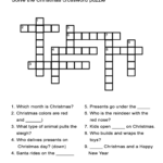 Christmas Crossword Puzzle   All Esl Within Christmas Crossword Puzzle Esl