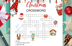 Christmas Crossword Puzzle, Christmas Games Kids, Family Christmas regarding Christmas Topper Crossword Clue