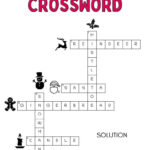 Christmas Crossword Puzzle   Cute & Free Printable | Saturdaygift Within Christmas Gifts Crossword Puzzle Answers