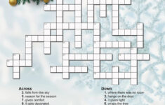 Christmas Crossword Puzzle – Etsy Australia in In a Manger Christmas Carol Crossword