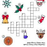 Christmas Crossword Puzzle For Kids With Santa – Royalty Free In Some Purchases For Christmas Displays Crossword