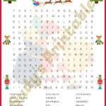 Christmas Crossword Puzzle Fun For Children Activity During The Pertaining To Christmas Song Line From An Artist Crossword