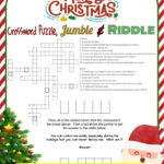 Christmas Crossword Puzzle, Jumble, And Riddle Jokes Activity With Regard To Spot For Some Christmas Decorations Crossword