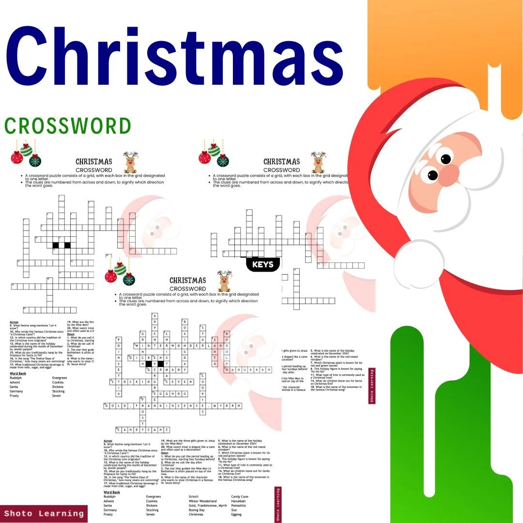 christmas crossword puzzle pack fun engaging holiday activity with christmas 4 letters crossword clue Christmas Crossword Puzzle Pack – Fun & Engaging Holiday Activity with Christmas 4 Letters Crossword Clue
