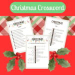 Christmas Crossword Puzzle, Party Games   Etsy Regarding Christmas Entertainment Crossword Clue