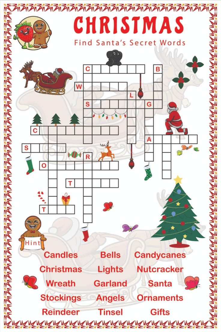 christmas crossword puzzle throughout christmas crossword puzzle games Christmas Crossword Puzzle throughout Christmas Crossword Puzzle Games