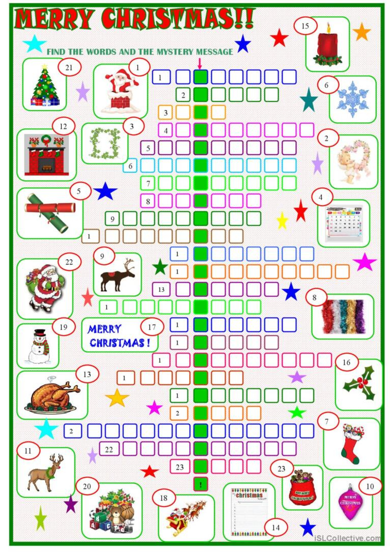 christmas crossword puzzle with a english esl worksheets pdf doc throughout christmas crossword puzzle worksheet Christmas : Crossword Puzzle With A…: English Esl Worksheets Pdf & Doc throughout Christmas Crossword Puzzle Worksheet