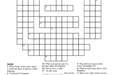 Christmas Crossword Puzzle - Wordmint in Crossword Puzzle For Christmas
