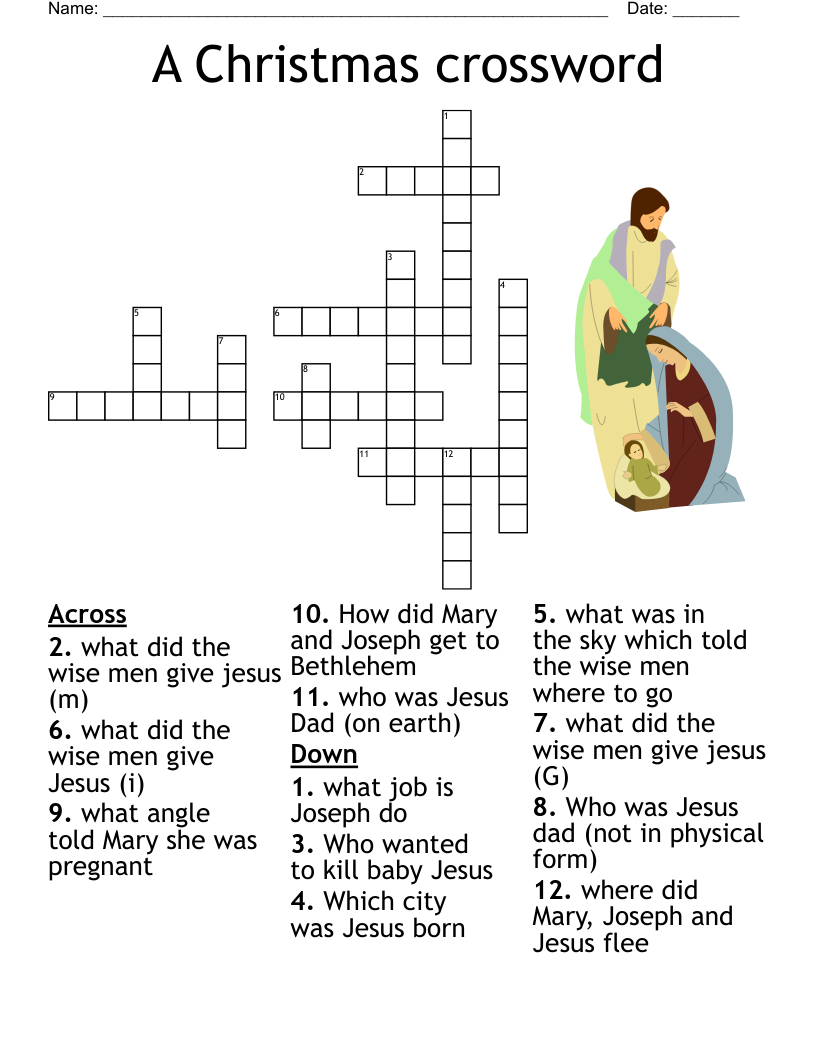 christmas crossword puzzle wordmint throughout christmas bible crossword puzzle to print Christmas Crossword Puzzle - Wordmint throughout Christmas Bible Crossword Puzzle to Print
