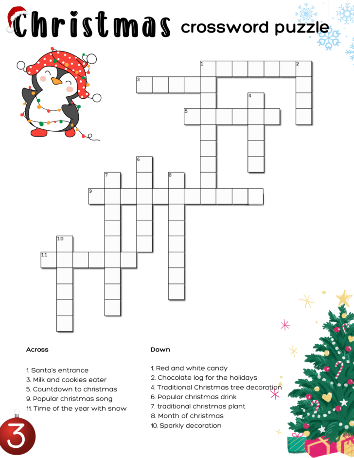 Christmas Crosswords For Adults with Answers Christmas Crosswords For Adults with Answers