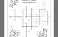 Christmas Crossword Puzzles | Free Pdf Printables intended for Christmas Dinner Centerpiece Crossword Clue