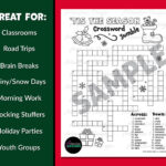 Christmas Crossword Word Puzzle | Word Scramble | Word Game With Regard To Christmas Stocking Stuffer Crossword