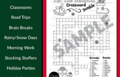 Christmas Crossword Word Puzzle | Word Scramble | Word Game with regard to Christmas Stocking Stuffer Crossword