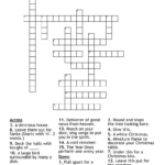 Christmas Crossword   Wordmint Intended For Christmas Bird Crossword Clue