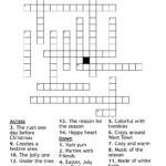 Christmas Crossword   Wordmint Pertaining To 12 Days Of Christmas Musician Crossword