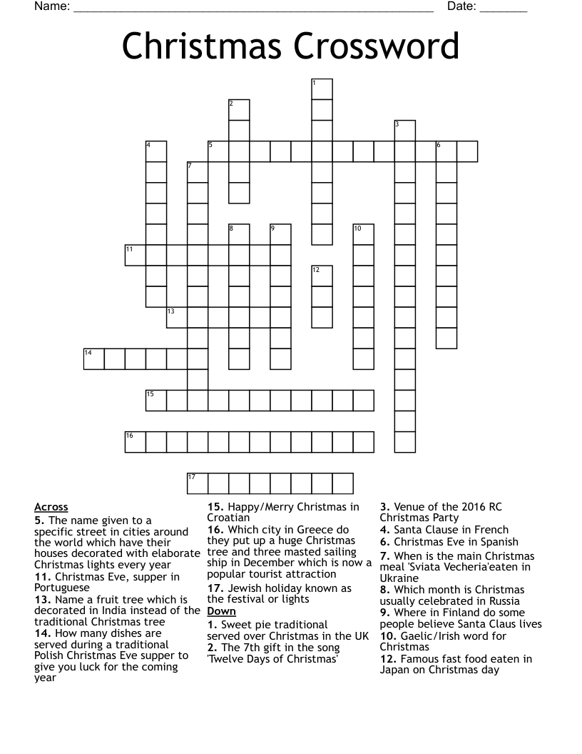 christmas crossword wordmint throughout place for christmas lights crossword Christmas Crossword - Wordmint throughout Place For Christmas Lights Crossword