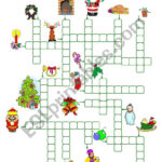 Christmas Crosswords (13.11.09)   Esl Worksheetmanuelanunes3 Within Christmas Crosswords For Adults With Answers
