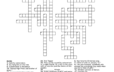 Christmas Crosswrd Crossword – Wordmint pertaining to Christmas Tree Topper Crossword