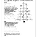 Christmas Cryptic Crossword 2021   Karen Kavett Inside Christmas Cryptic Crossword Clues