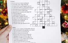 Christmas Cryptic Crossword 2021 – Karen Kavett pertaining to Many Christmas Trees Crossword