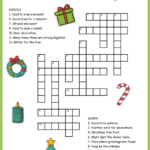 Christmas Decorations Crossword Intended For Christmas Door Decorations Crossword