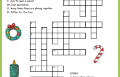 Christmas Decorations Crossword within Christmas Decoration Nyt Crossword