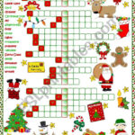 Christmas Fun   Crossword   Esl Worksheetmada 1 With Regard To Fun Christmas Crossword Puzzle