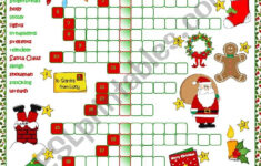 Christmas Fun – Crossword – Esl Worksheetmada_1 with regard to Fun Christmas Crossword Puzzle