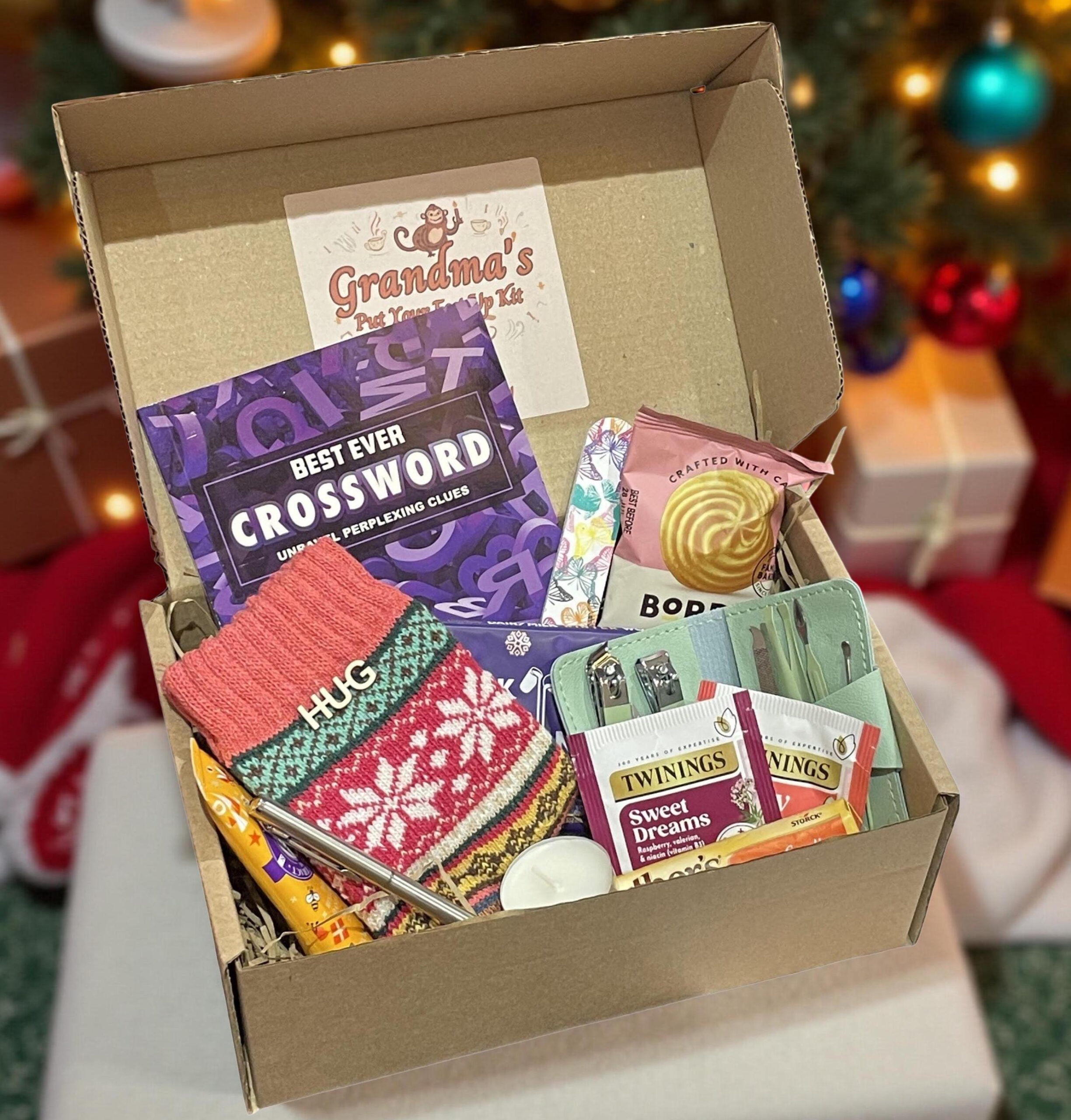 Christmas Hamper Grandma - Etsy Uk intended for Christmas Warmer Crossword Clue